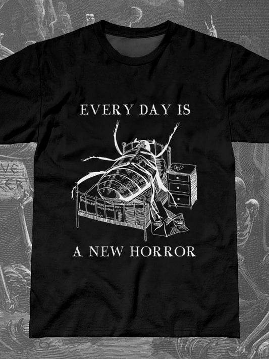 Every Day is a New Horror Round Neck Short Sleeve Men's T-shirt