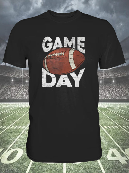 Game Day Rugby Round Neck Short Sleeve Men's T-Shirt