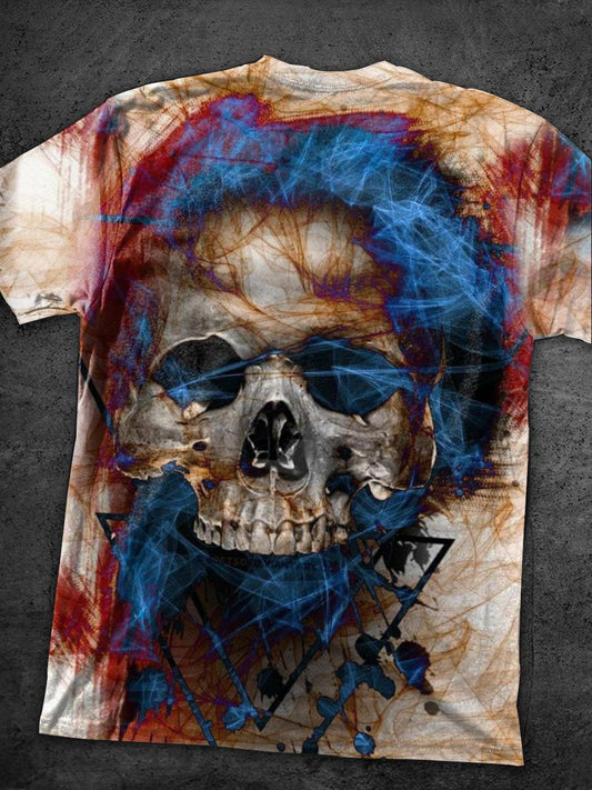 Skull art creative print T-shirt