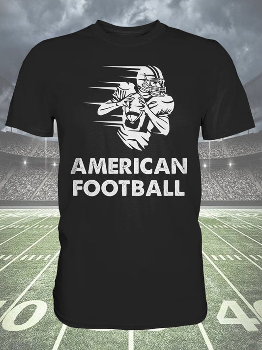 American Football Crew Neck Short Sleeve Men's T-Shirt