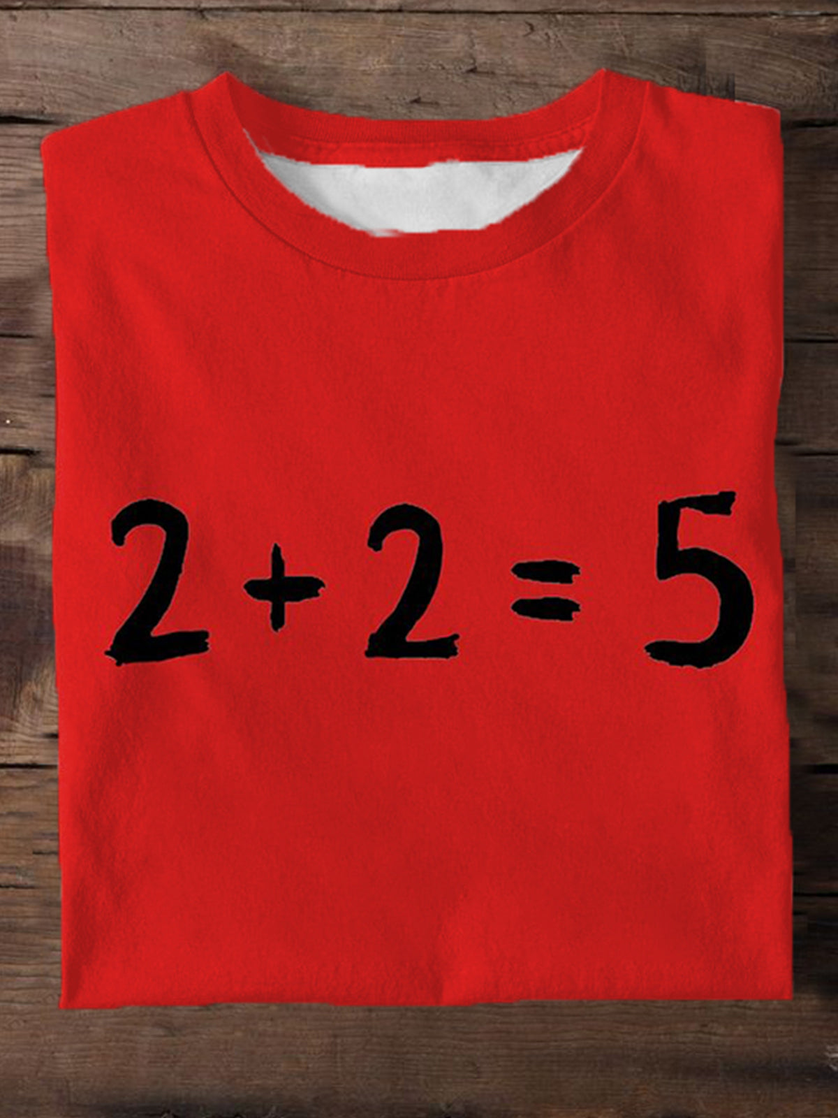 2+2=5 Men’s Short Sleeve Round Neck T-Shirt