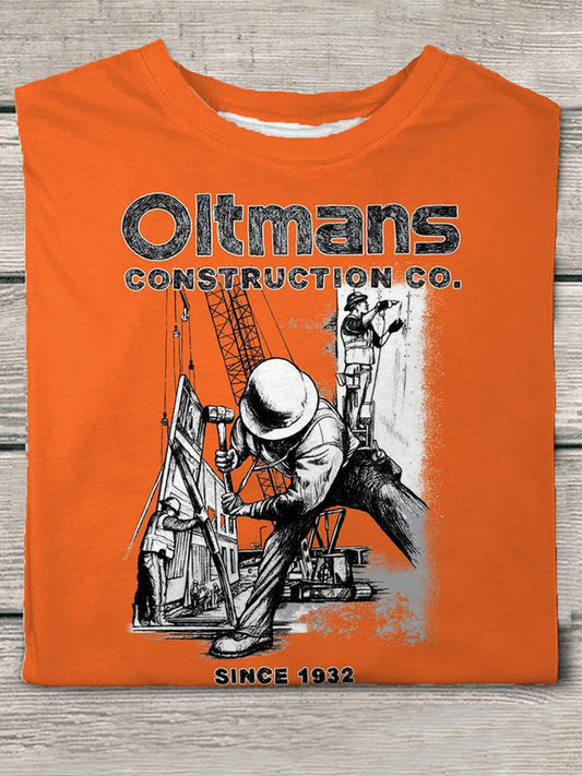Woodworking History Slogan Print Men's Short Sleeve T-Shirt