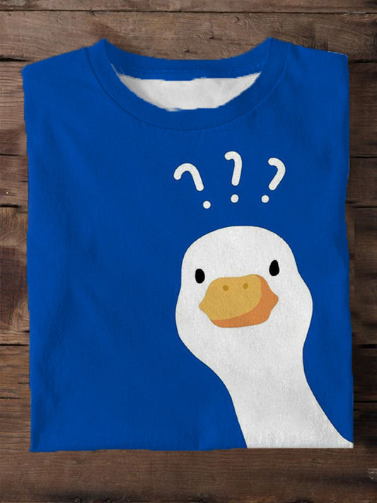 ???Duck Men's Short Sleeve Round Neck T-Shirt