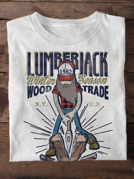 Woodworking Slogan Print Men's Short Sleeve T-Shirt