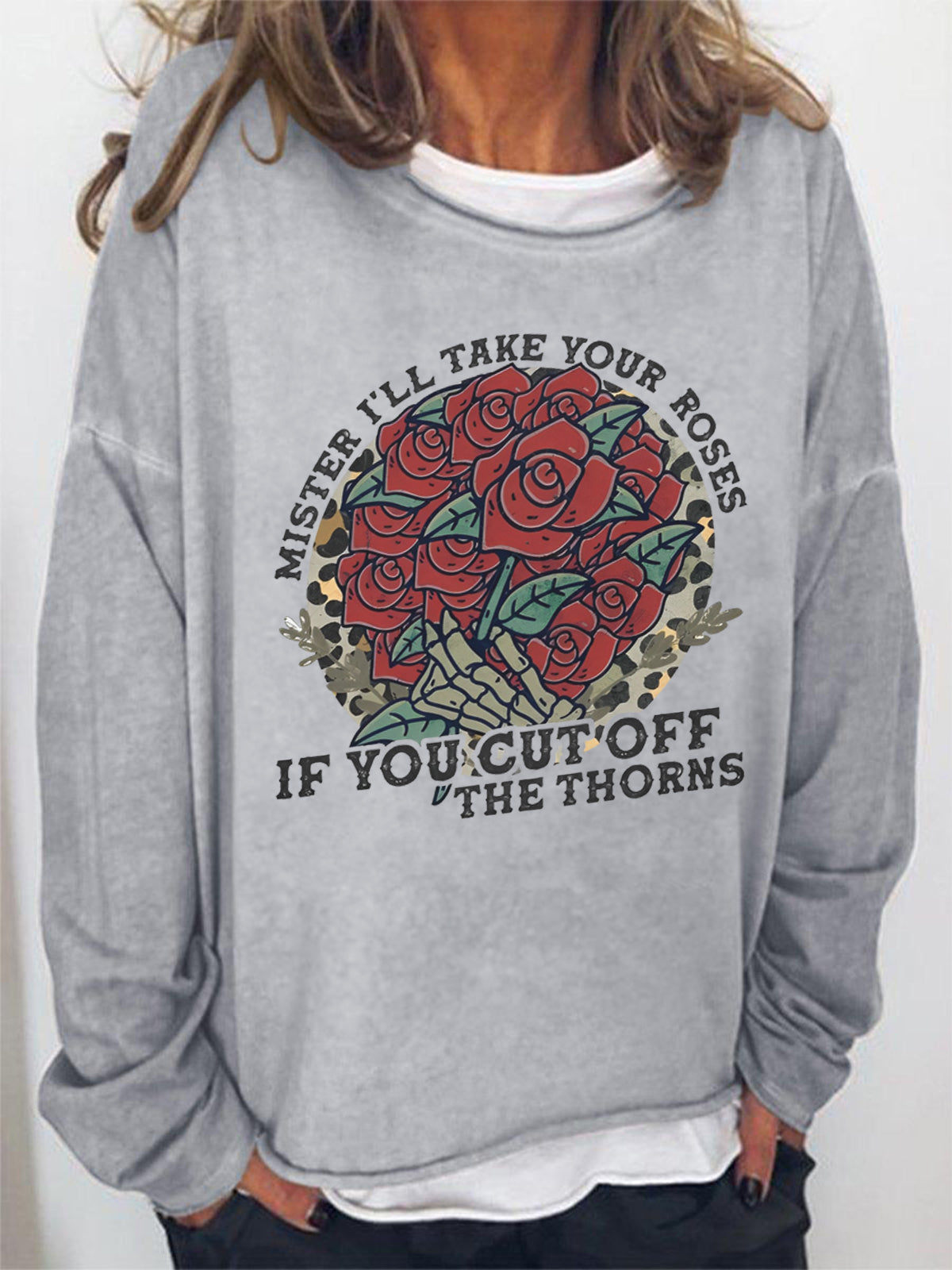 Mister I'll Take Your Roses Crew Neck Shirt