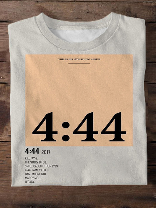 4:44 Printed Men's Round Neck T-Shirt