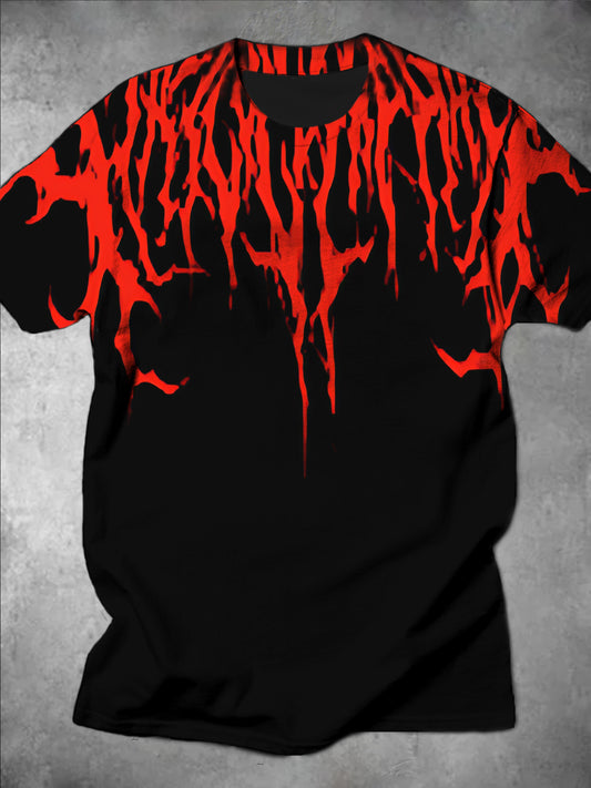 Evil Blood Round Neck Short Sleeve Men's T-shirt