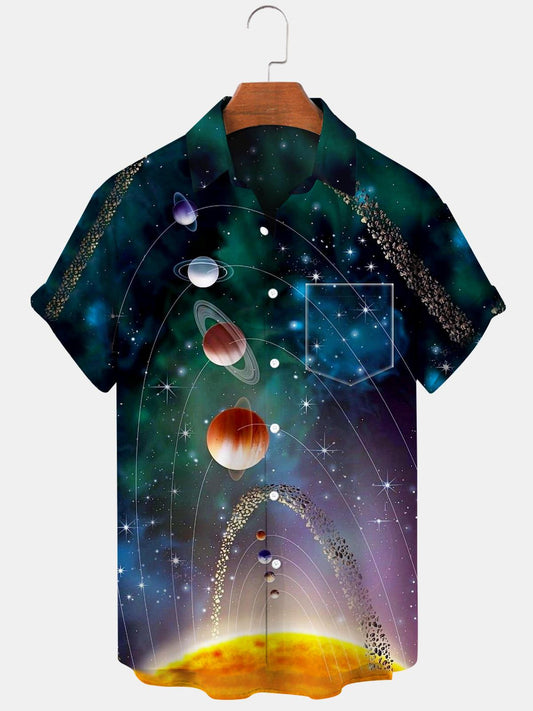 Universe Men's Shirts With Pocket