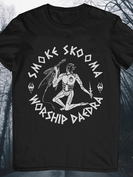 Smoke Skooma Worship Daedra Crew Neck Short Sleeve Men's T-Shirt