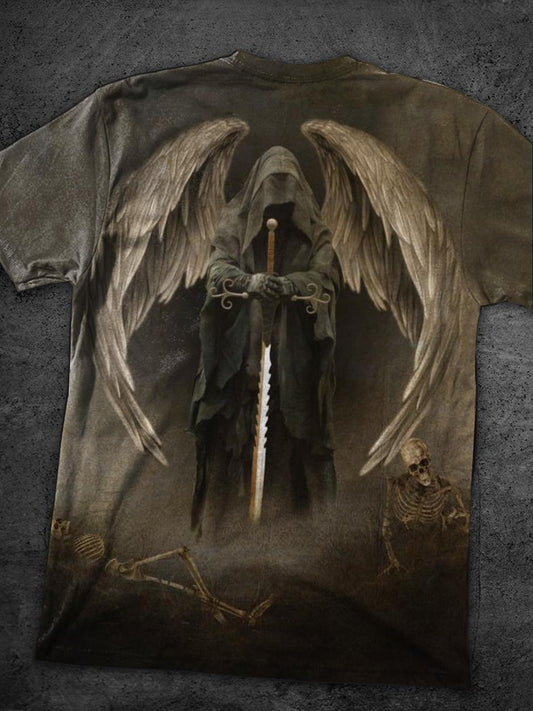 Dark Angel Print Veterans Day T-Shirt