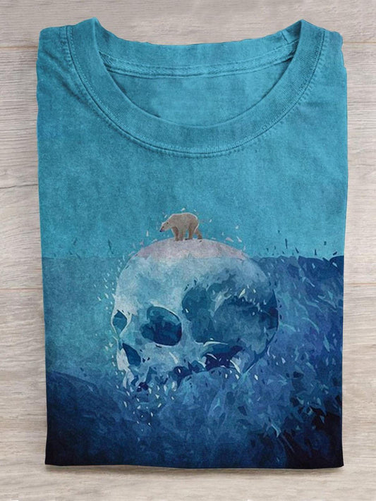 Protect The Sea Round Neck Short Sleeve Men's T-shirt