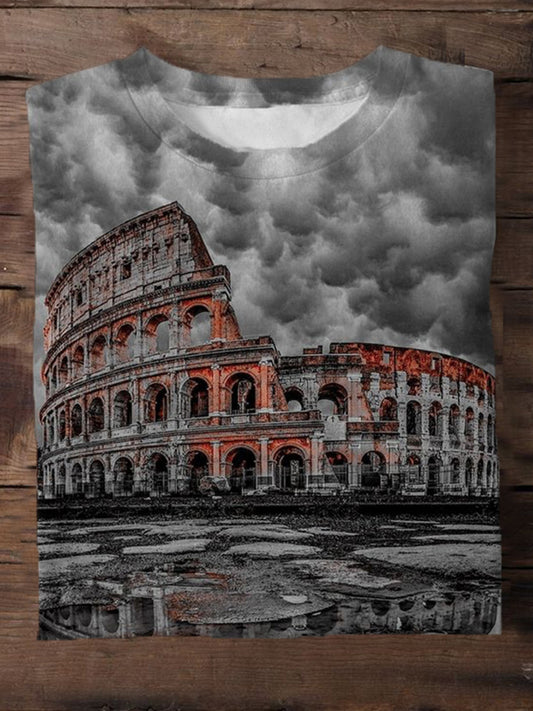 Colosseum Print Men's Short Sleeve Round Neck T-Shirt