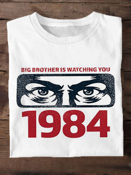 1984 Eyes Print Men's Short Sleeve T-Shirt