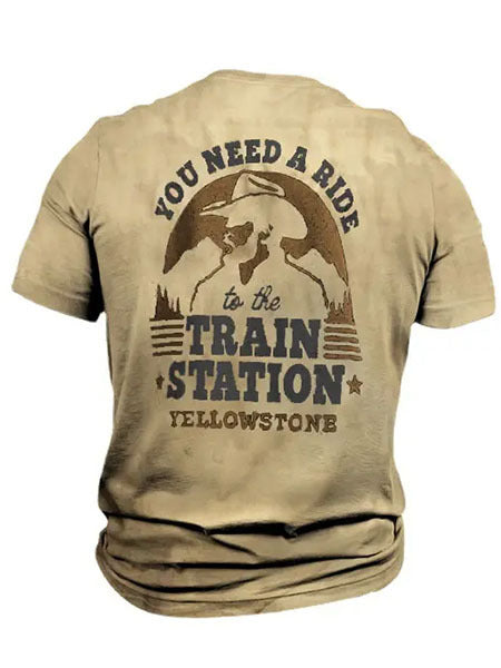 Yellowstone You Need A Ride To The Train Station Men T-Shirt