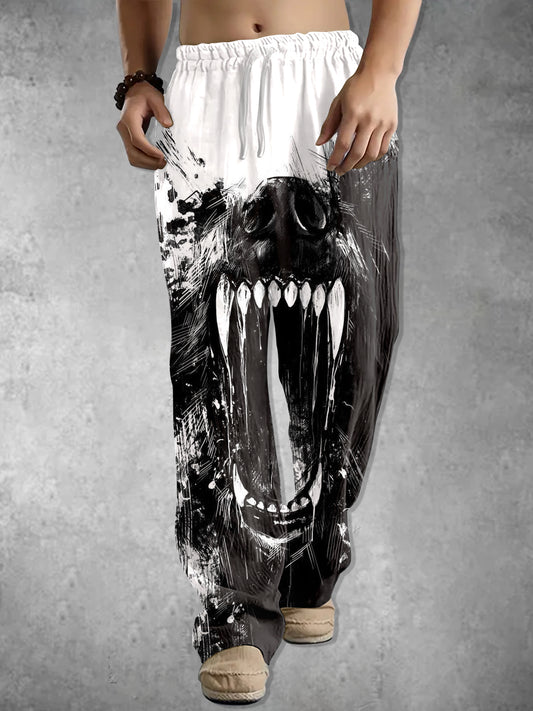 Personalized Dark Printed Men's Trousers