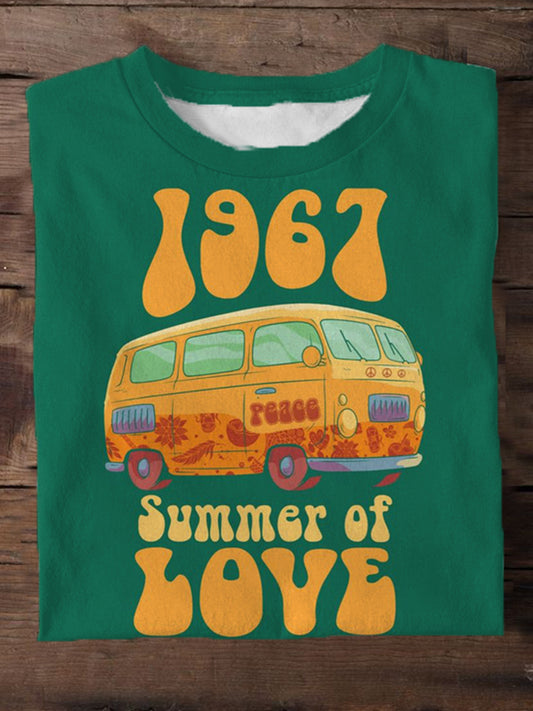 Vacation 1967 Bus Men's Short Sleeve Round Neck T-Shirt