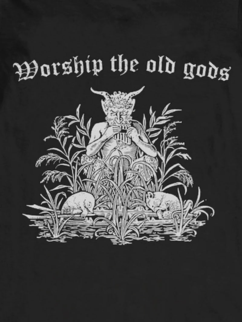 Worship the Old Gods Round Neck Short Sleeve Men's T-shirt