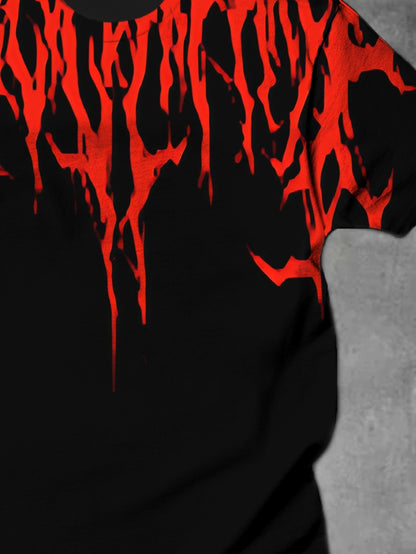Evil Blood Round Neck Short Sleeve Men's T-shirt